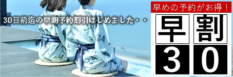 早期予約割引【早割30】