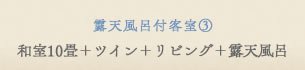 露天風呂付特別室　和室10畳＋ツイン＋リビング＋露天風呂